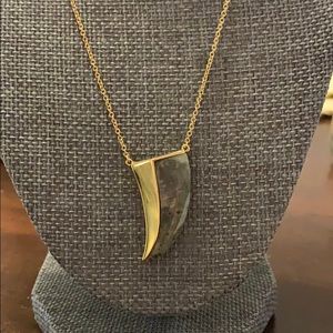 Stella & Dot Split Stone Pendant